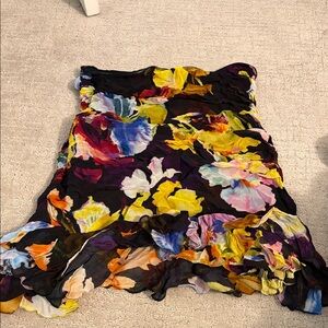 Floral Strapless Mini Dress Rocco Sand